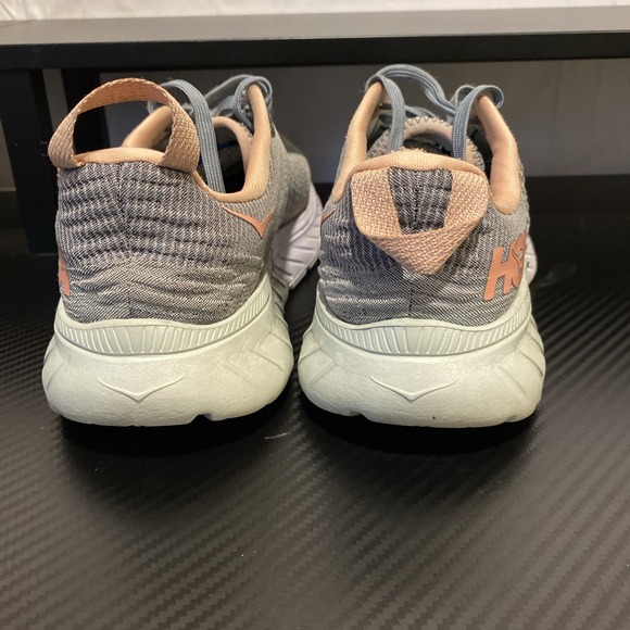 Hoka One One Womens Mach 3 1106480 LSF Gray Running Athletic Shoes Sneakers Sz 7 - Picture 4 of 8